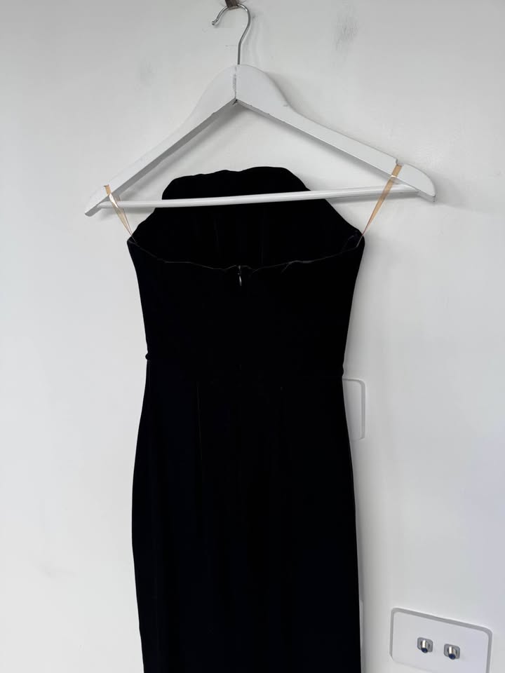 Effie Kats Velvet Maxi Dress - size XS