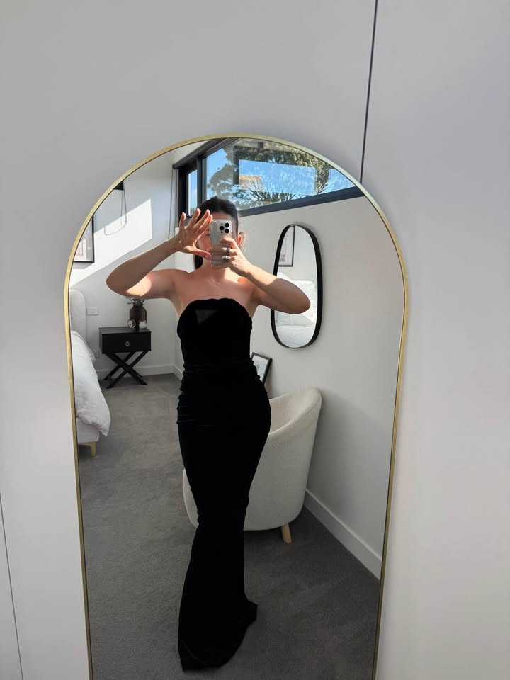 Effie Kats Velvet Maxi Dress - size XS