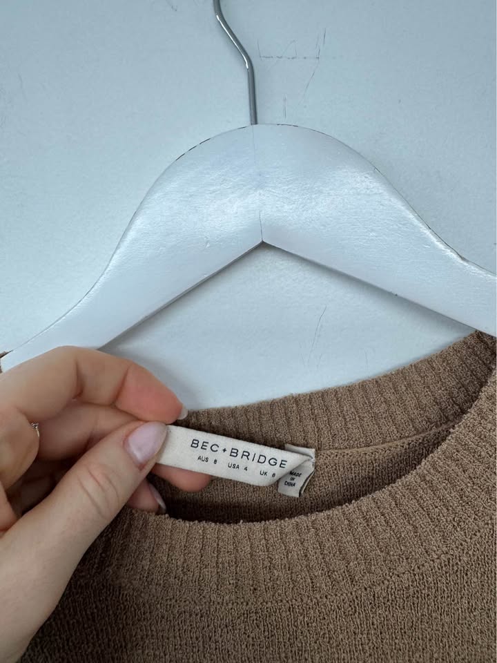Bec + Bridge Knit Top - size 8