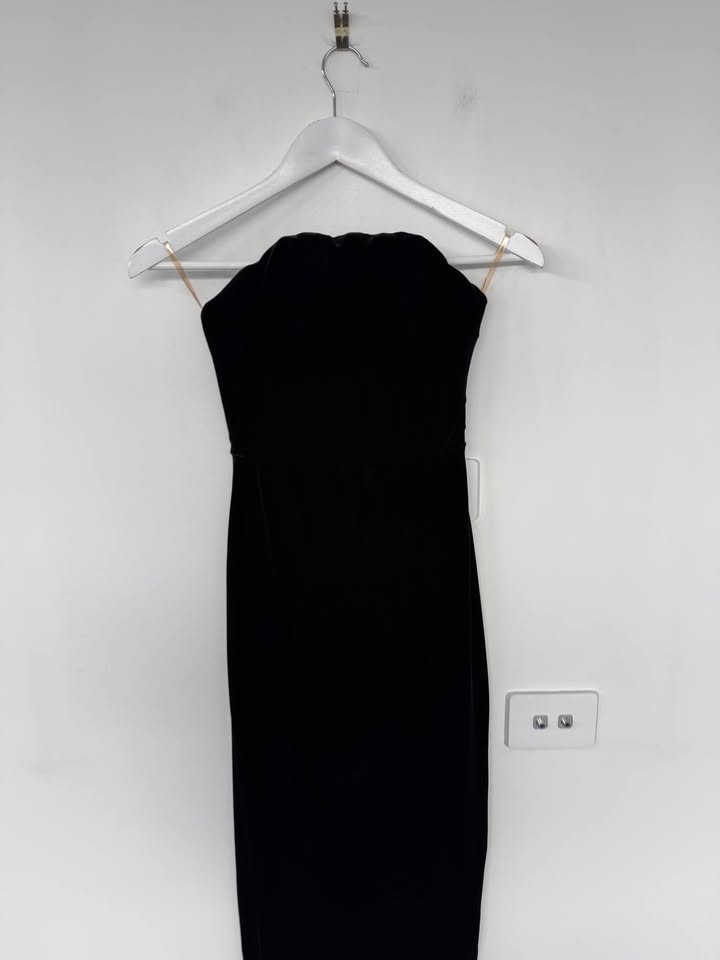 Effie Kats Velvet Maxi Dress - size XS
