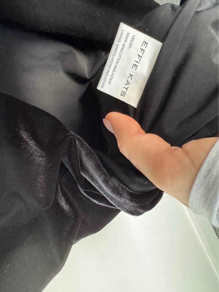 Effie Kats Velvet Maxi Dress - size XS
