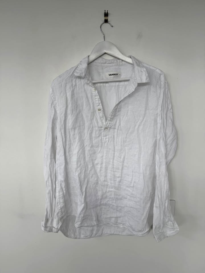 Venroy Linen Shirt - size large