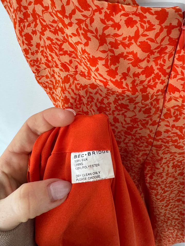 Bec + Bridge Silk Dress - size 8