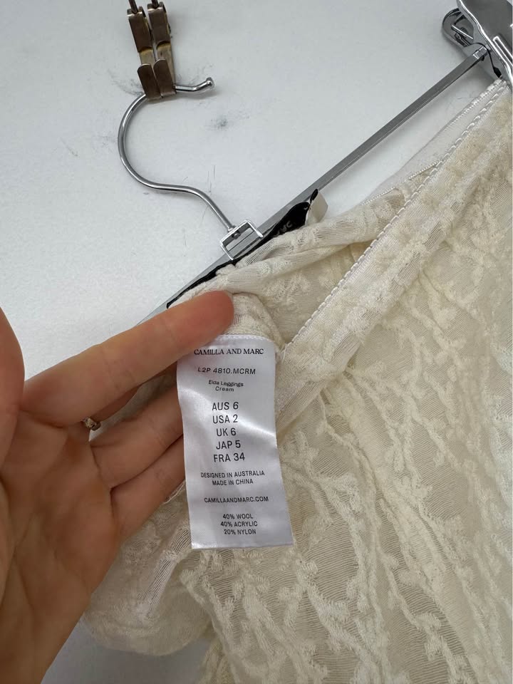 Camilla and Marc Lace Pants - size 6