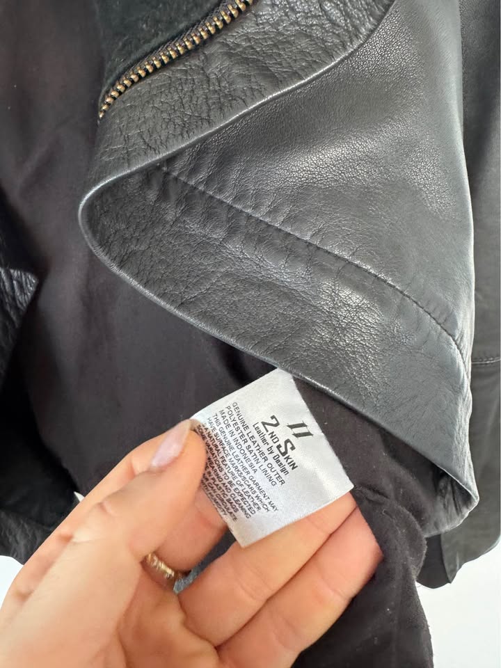2nd Skin Leather Jacket - size 10