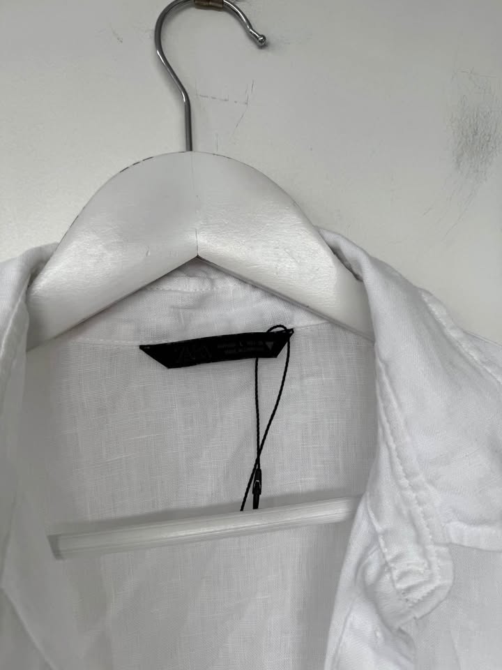 Zara Linen Blend Shirt - size large