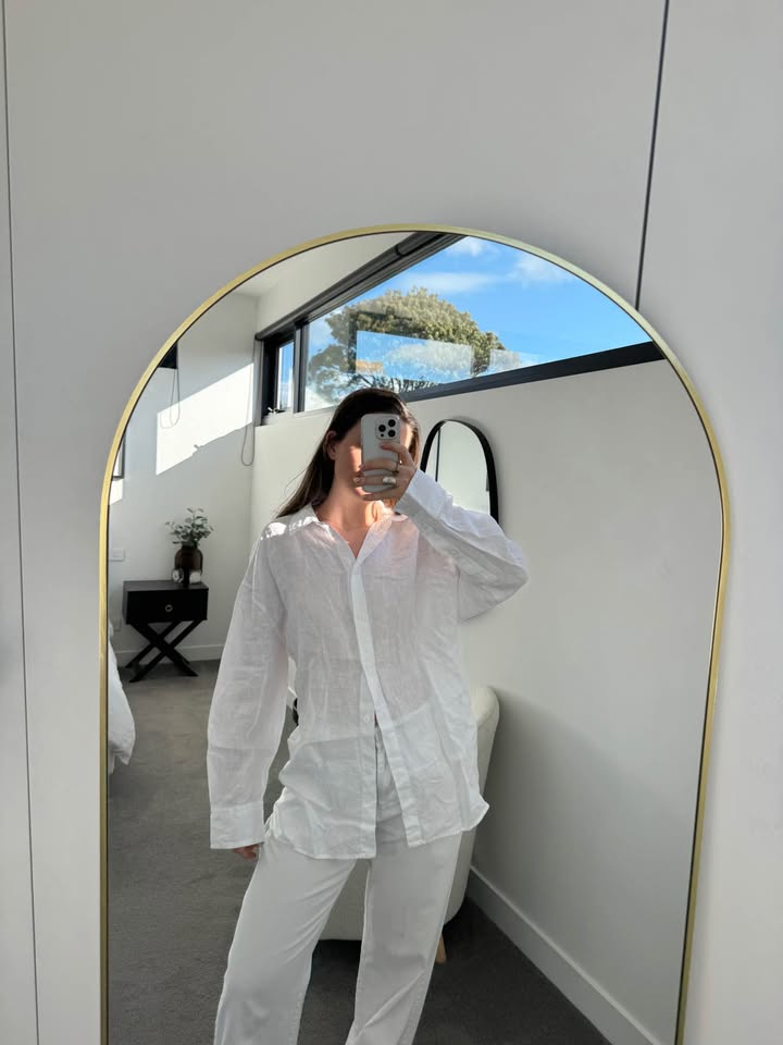 Zara Linen Blend Shirt - size large