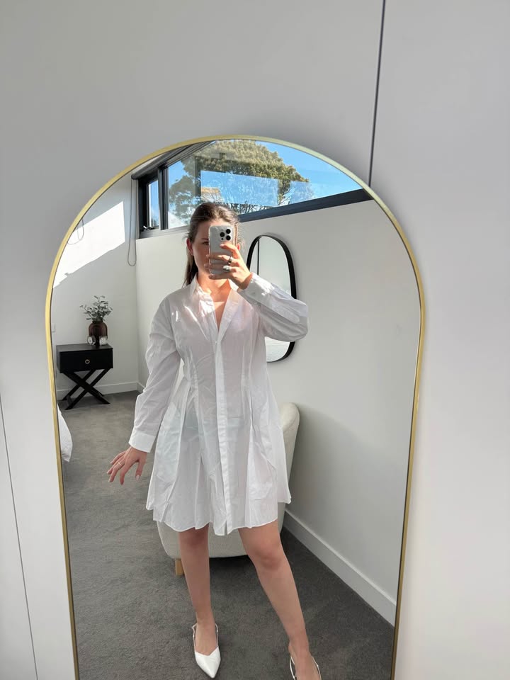 Scanlan Theodore Shirt Mini Dress - size 10