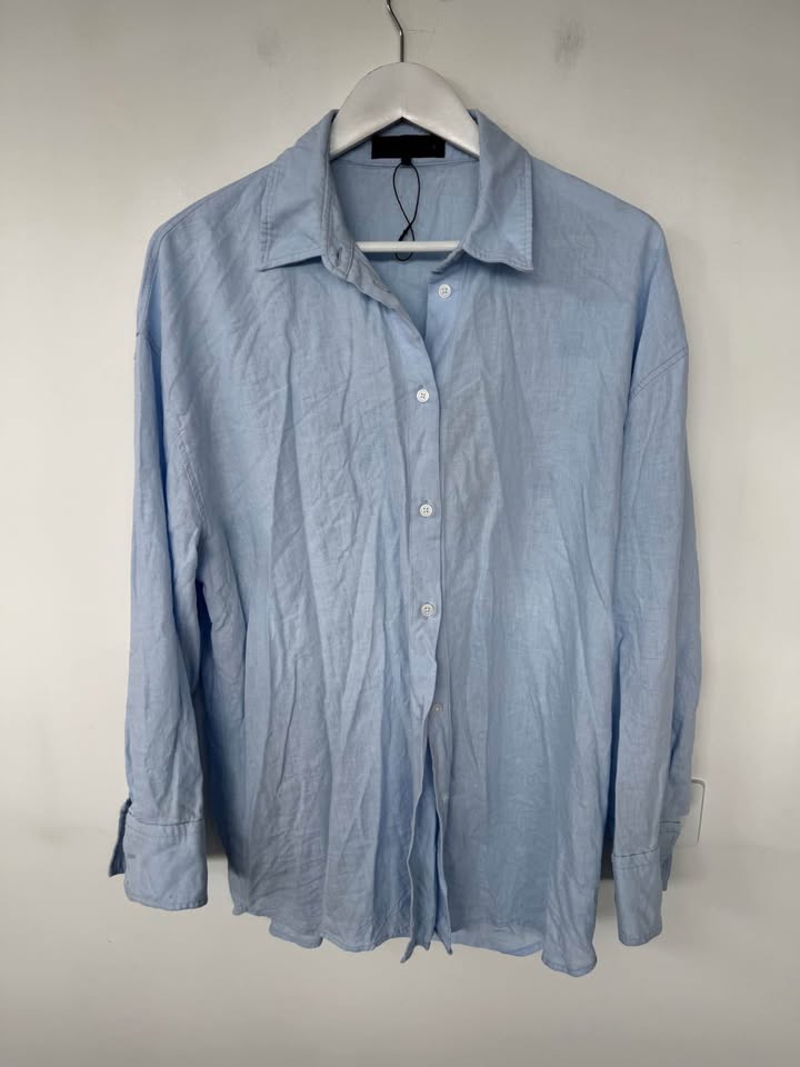 Zara Linen Blend Shirt - size large