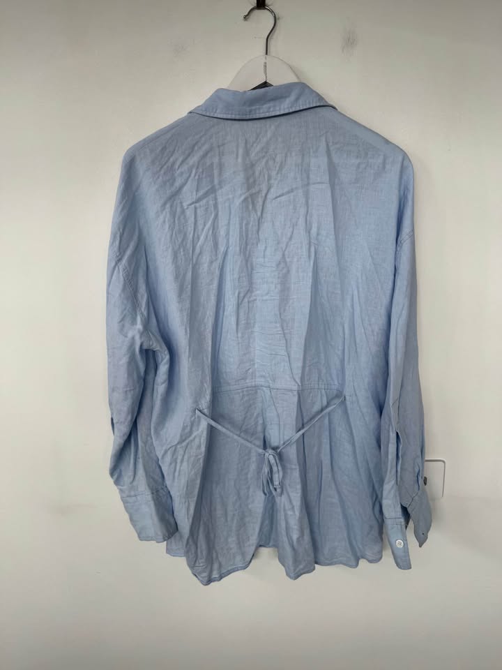 Zara Linen Blend Shirt - size large