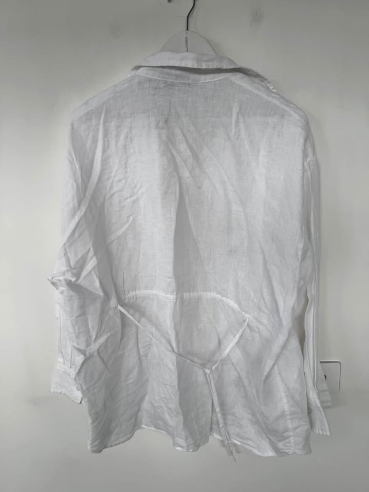 Zara Linen Blend Shirt - size large