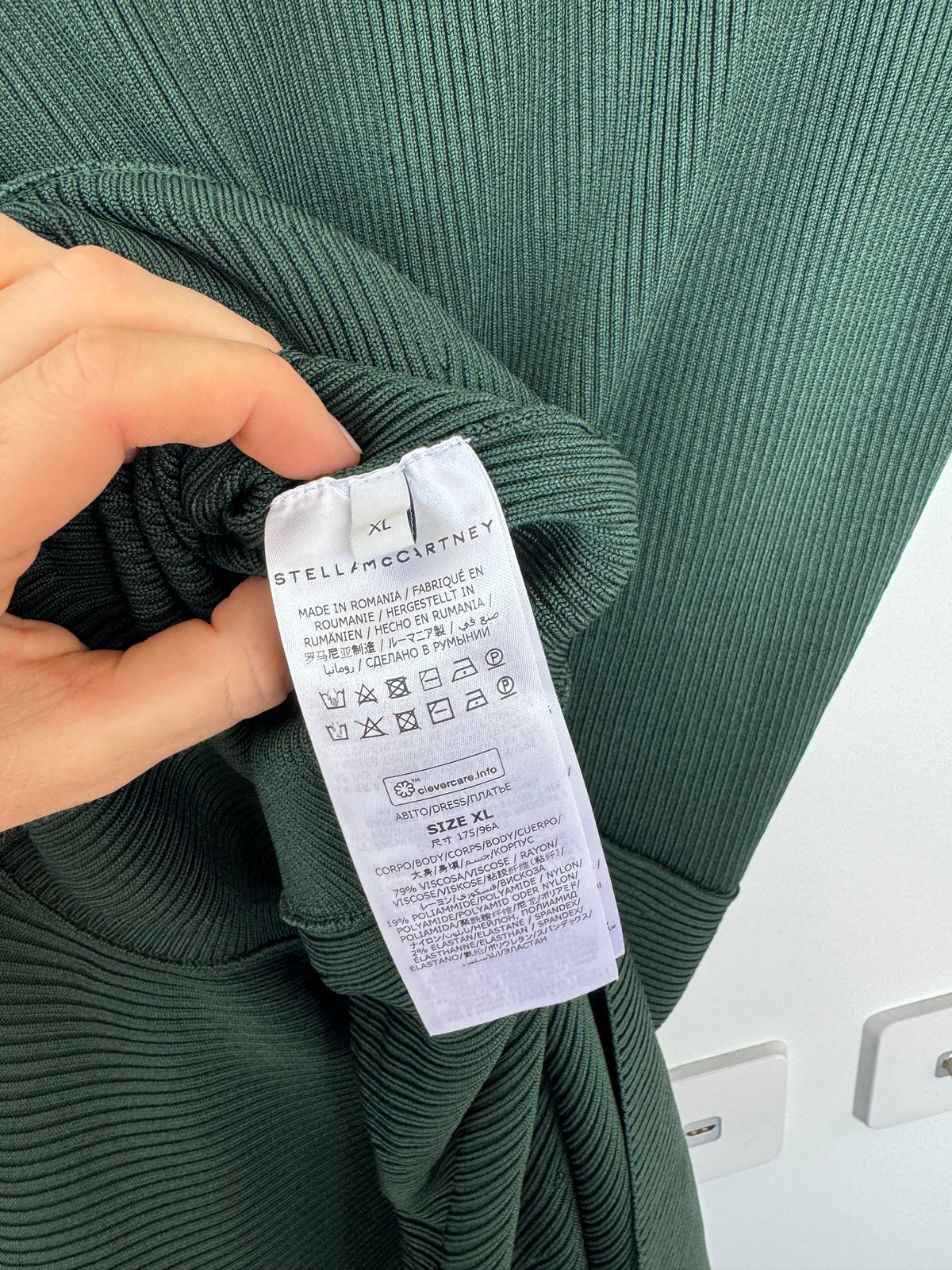 Stella McCartney Green Knit Dress - Size XL