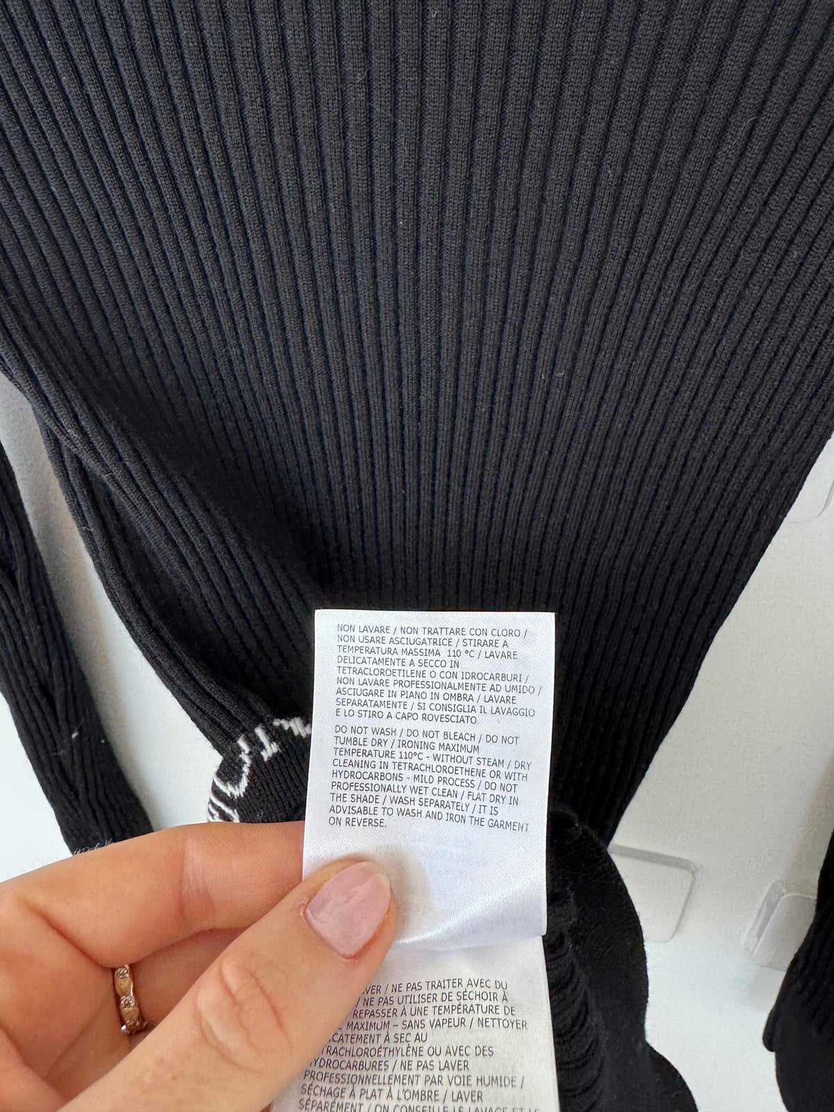 Moncler Black Turtleneck Knit - Size XL