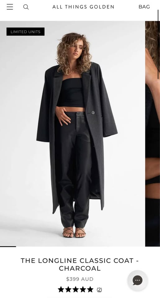 All things golden coat - size large