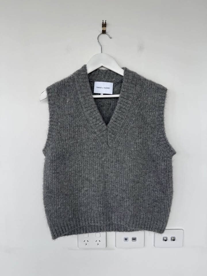 Friend of Audrey knit vest - size small