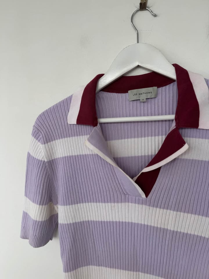 Lee Matthews Knit Polo - size small