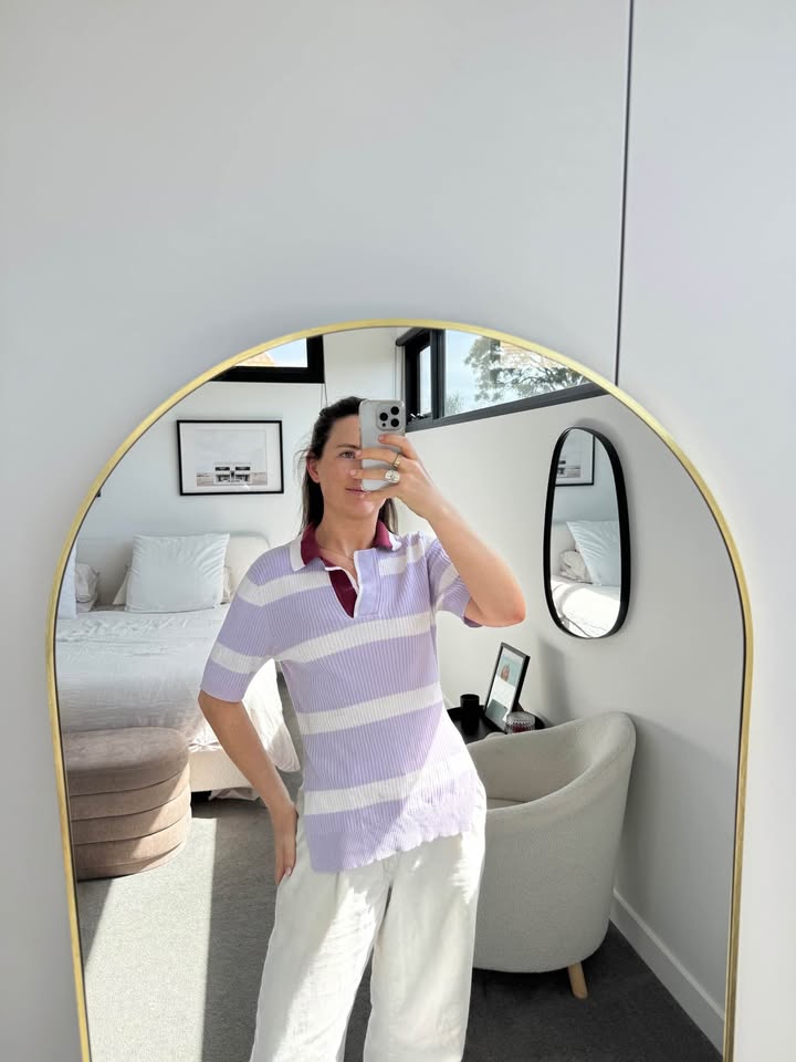 Lee Matthews Knit Polo - size small
