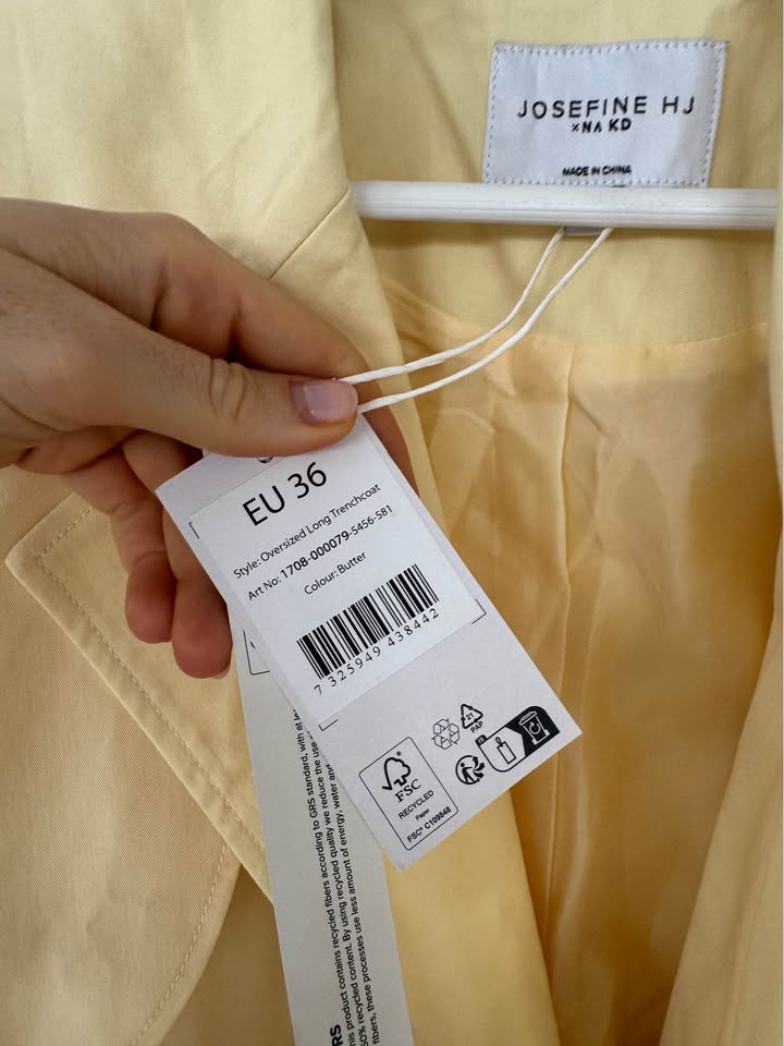 Josefine HJ X NA - KD Trench - size 35 (8) BNWT