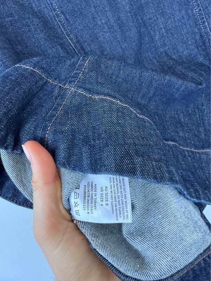 Scanlan Theodore Denim Skirt - size 8