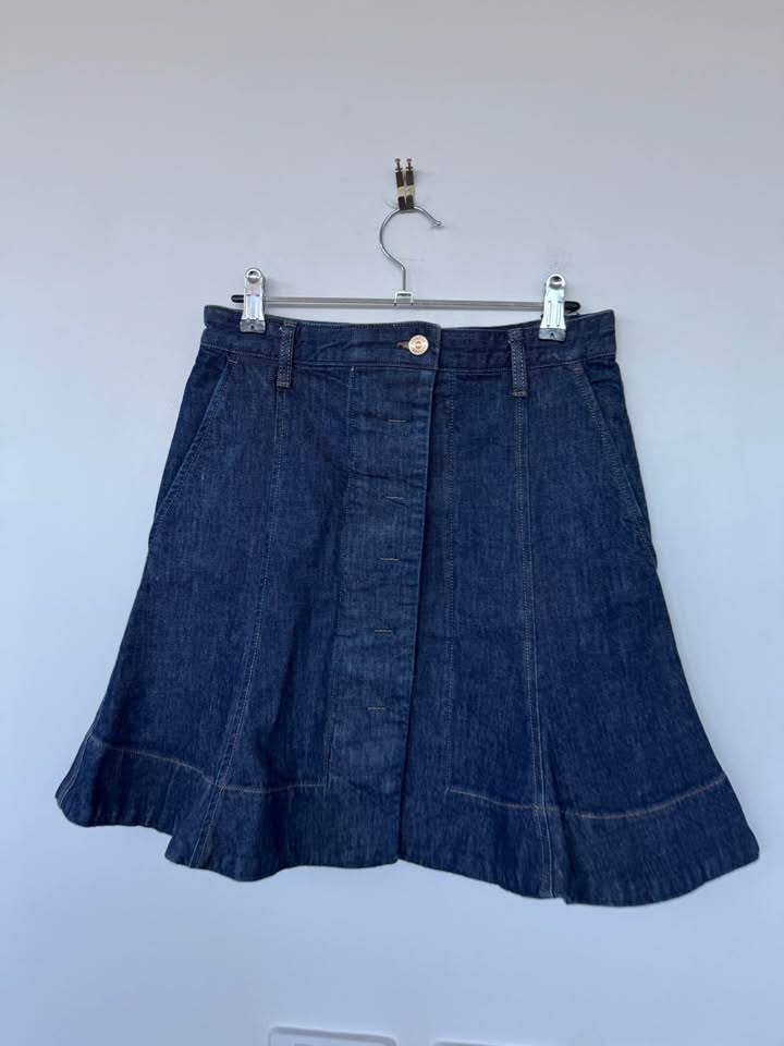 Scanlan Theodore Denim Skirt - size 8