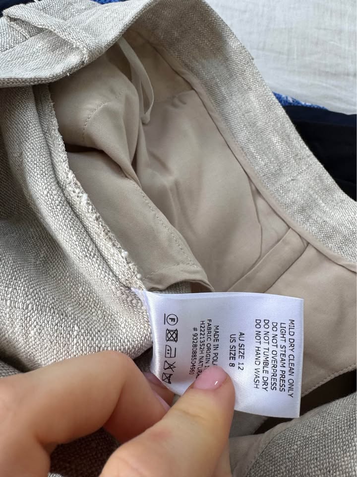Scanlan Theodore Linen Pants - size 12