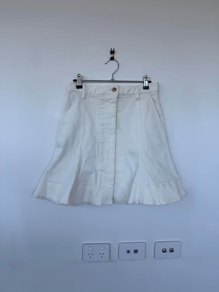 Scanlan Theodore Denim Skirt - size 8