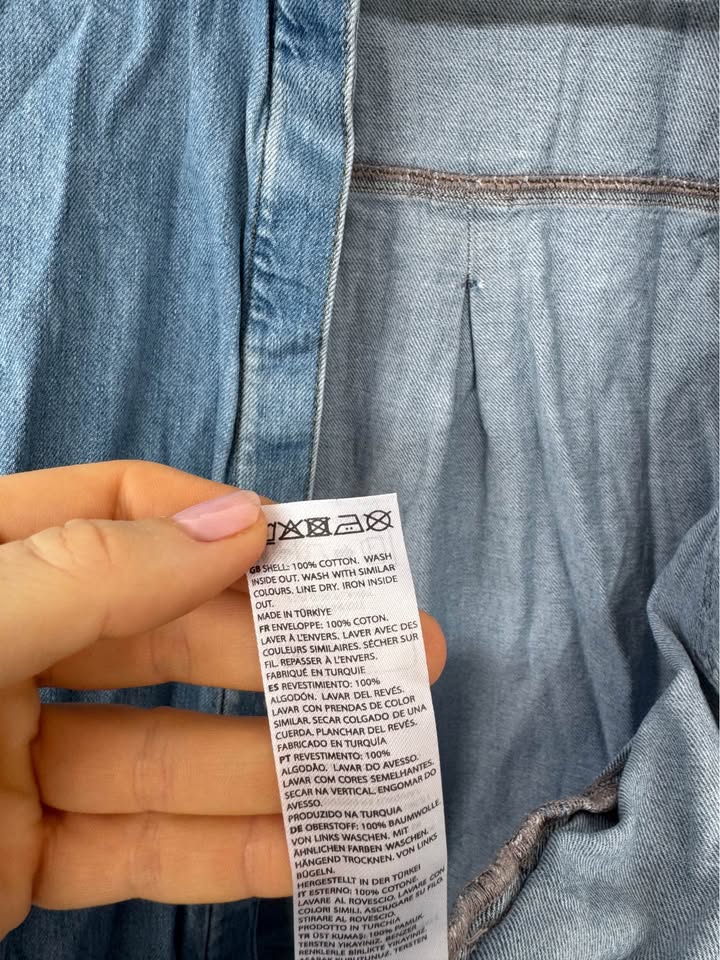 NA-KD Denim Shirt - size 34 (6)