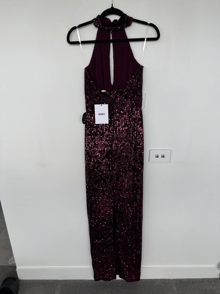 Nookie Sequin Maxi Dress - size medium BNWT
