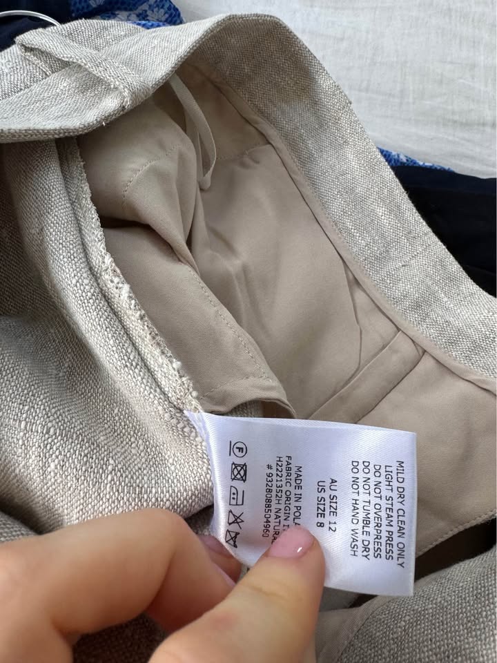 Scanlan Theodore Linen Pants - size 12