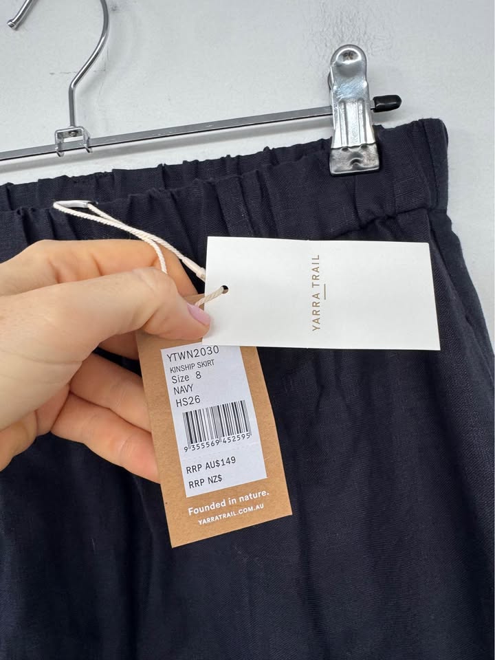 Yarra Trail Line Skirt - size 8 BNWT