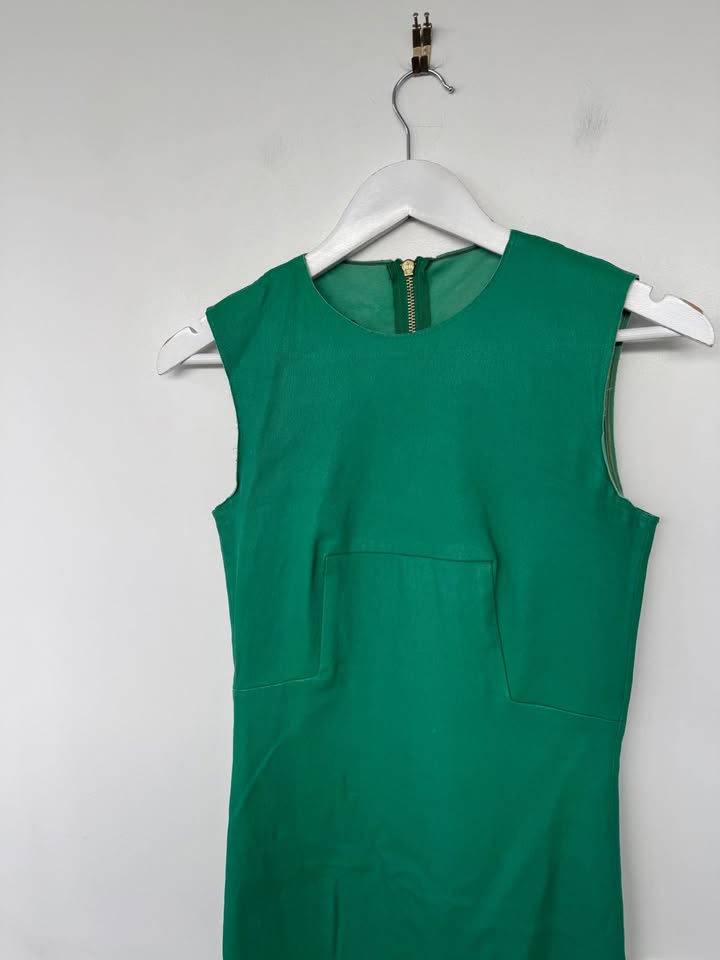 Scanlan Theodore Green Leather Dress - size 8