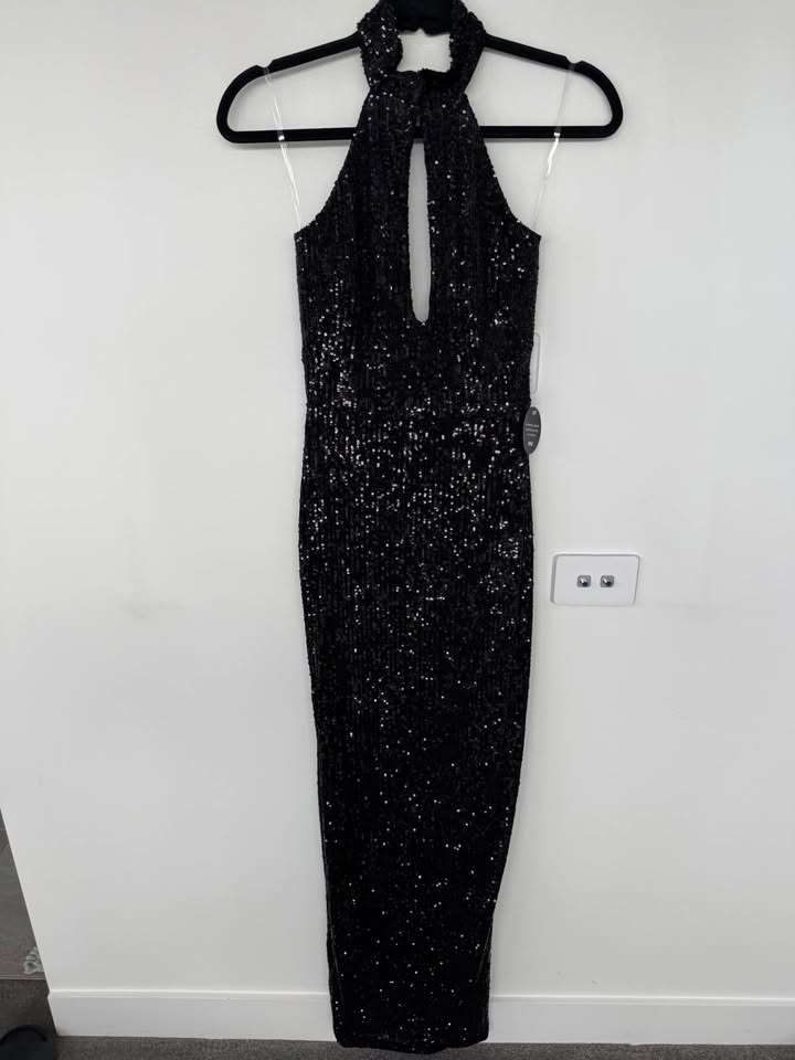 Nookie Sequin Maxi Dress - size small
