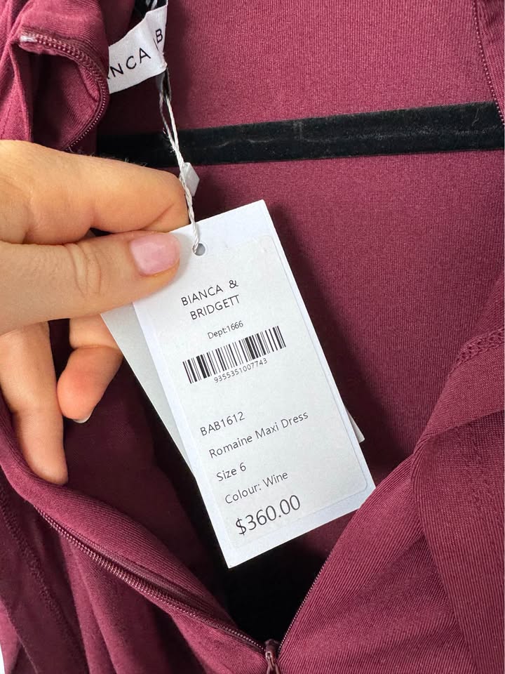 Bianca & Bridget Maxi Dress - size 6 BNWT