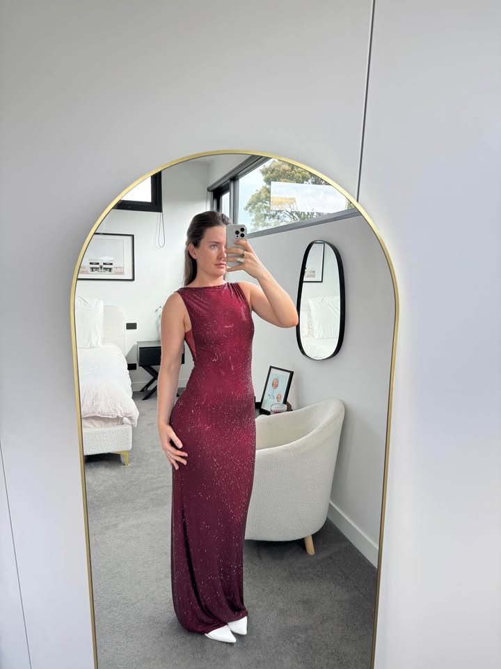 Meshki Diamonte Maxi Dress - size small BNWT