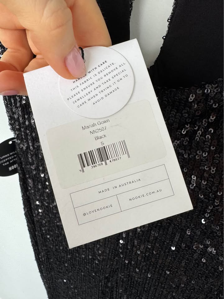 Nookie Sequin Maxi Dress - size small
