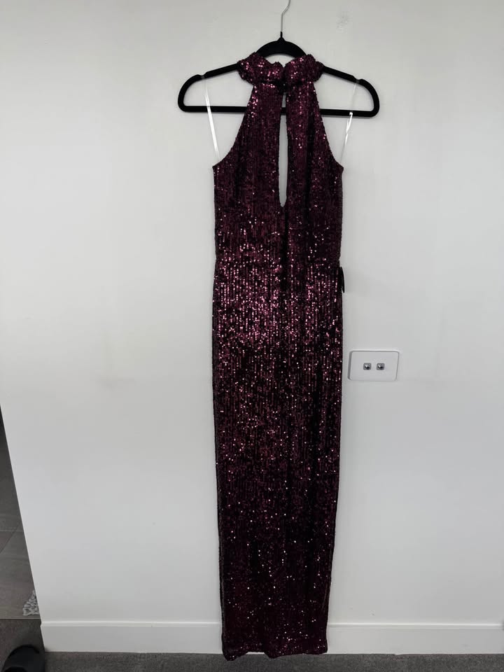 Nookie Sequin Maxi Dress - size medium BNWT