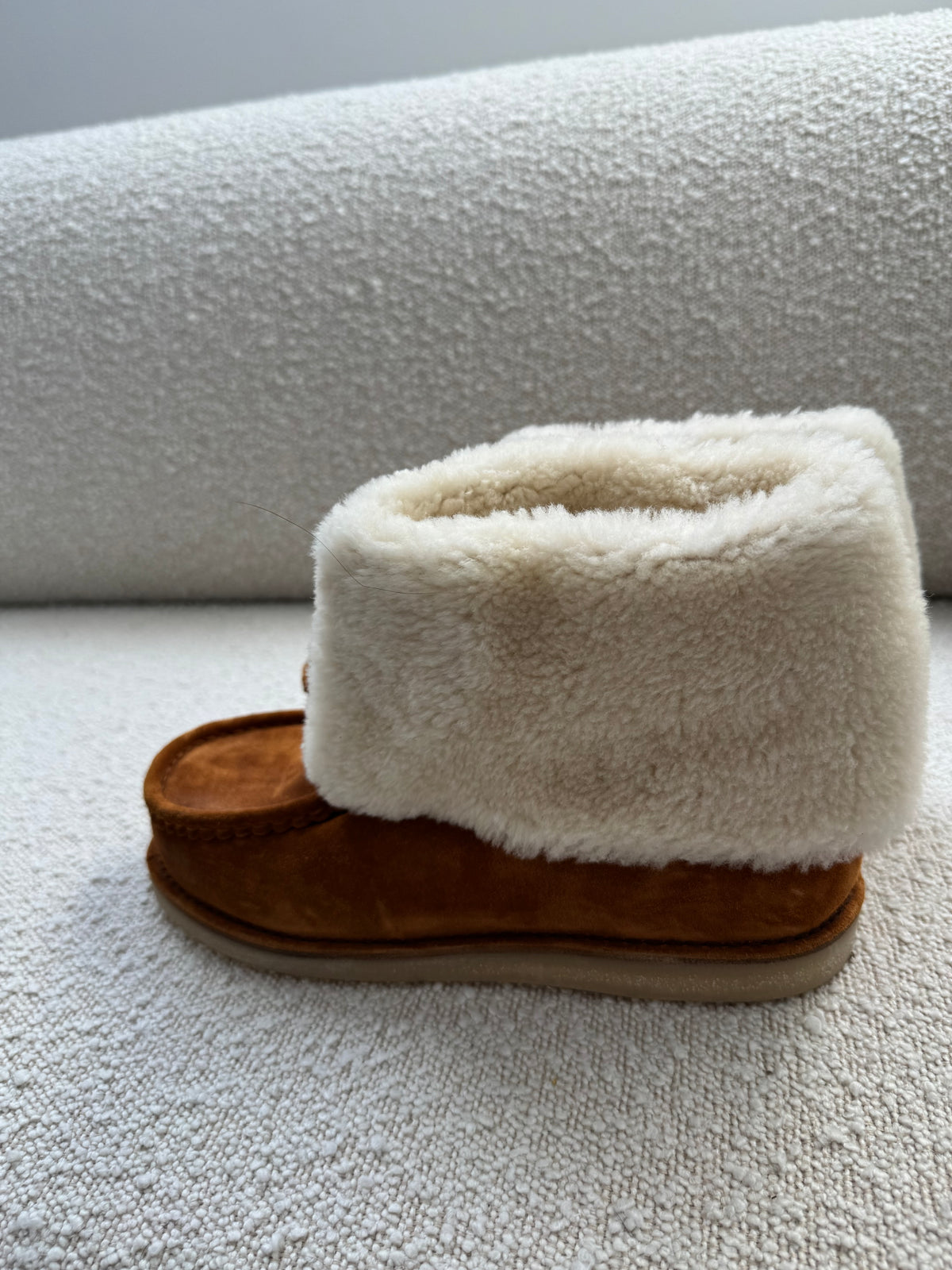 Chloé Jesse shearling-lined suede ankle boots - size 41