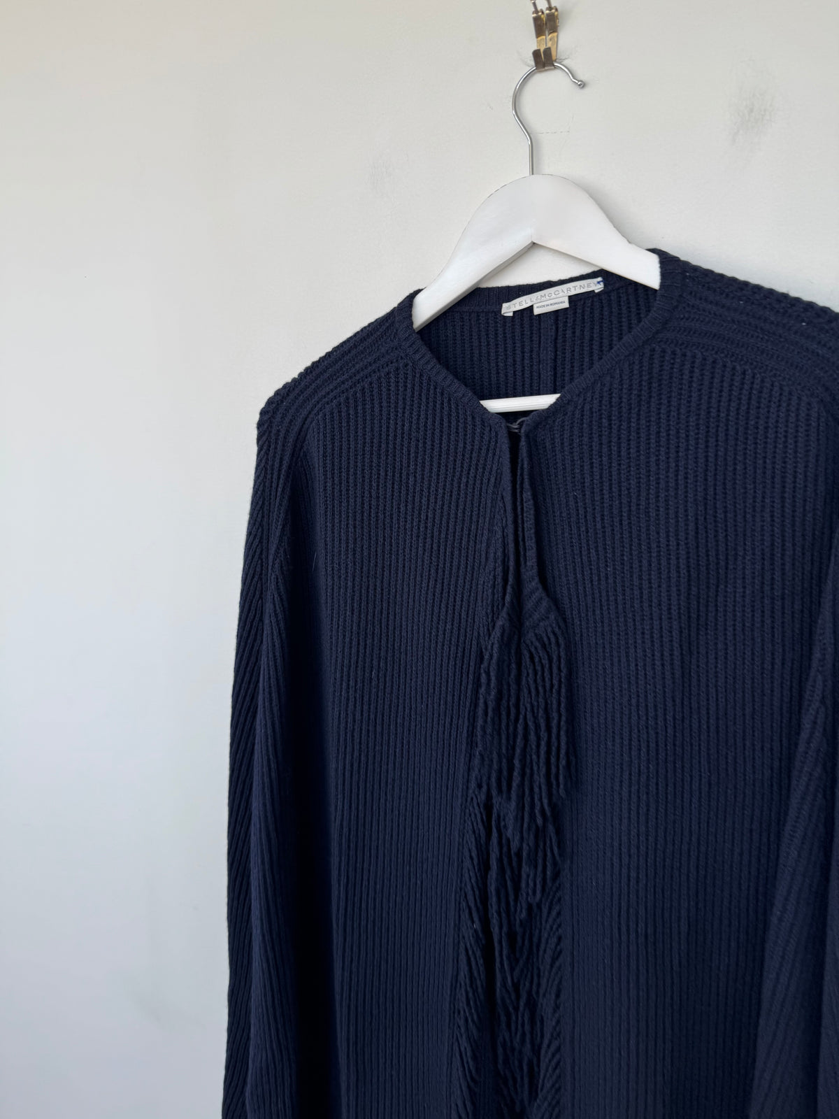 Stella McCartney Navy Fringe Cardigan - Size Medium