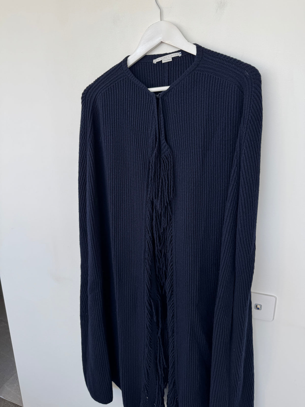 Stella McCartney Navy Fringe Cardigan - Size Medium