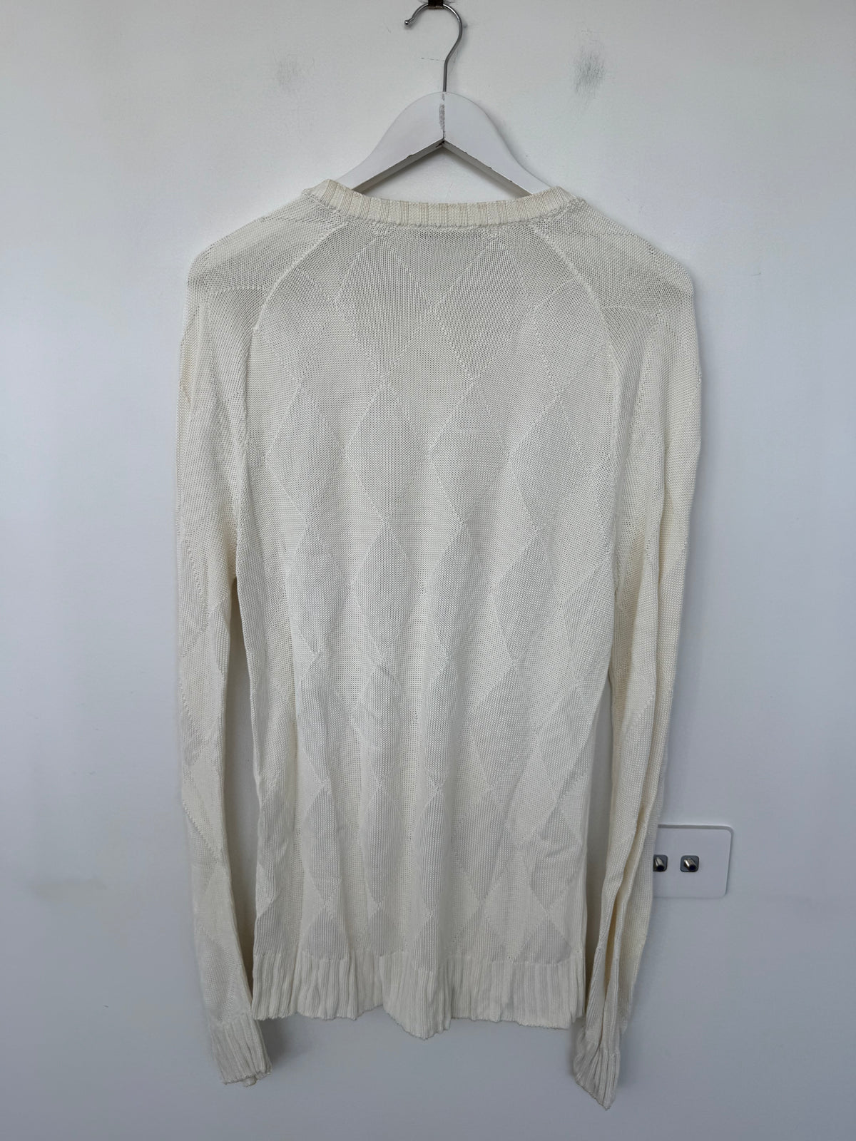 Balmain Cream Knit Jumper - Size 42 (12-14)