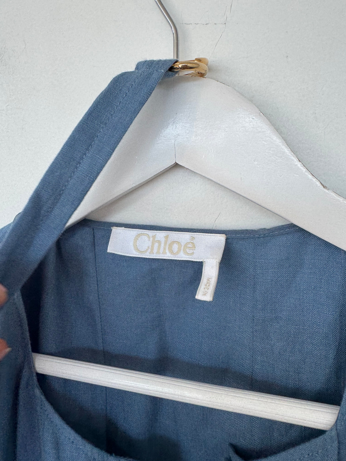 Chloe Linen Maxi Dress - Size 46 (14-16)