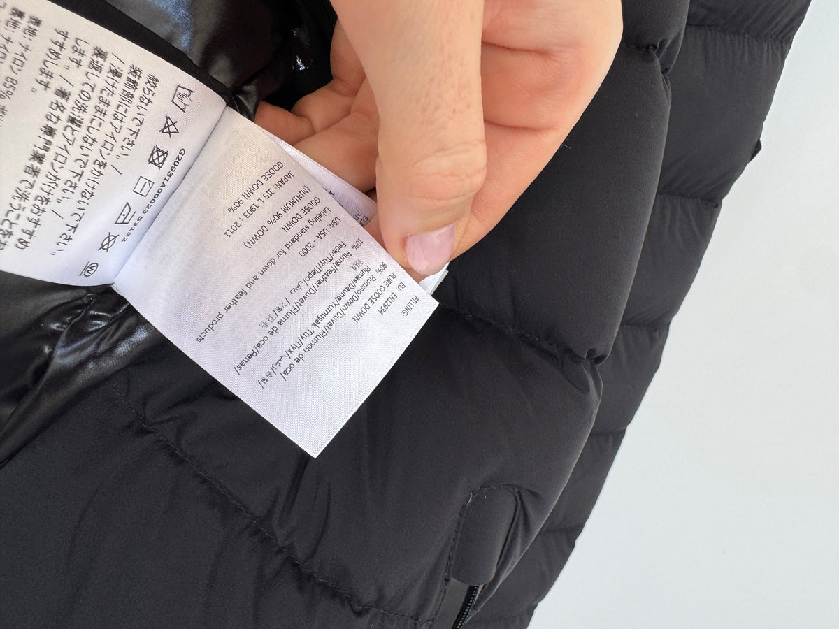 Moncler Black Puffer Jacket - Size TG 5 (14-16)