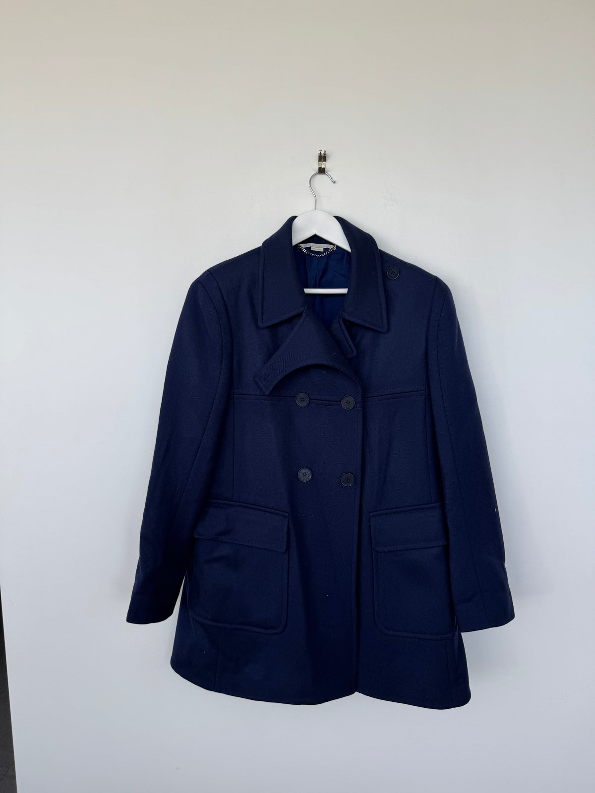 Stella McCartney Navy Coat - Size 46 (14-16)