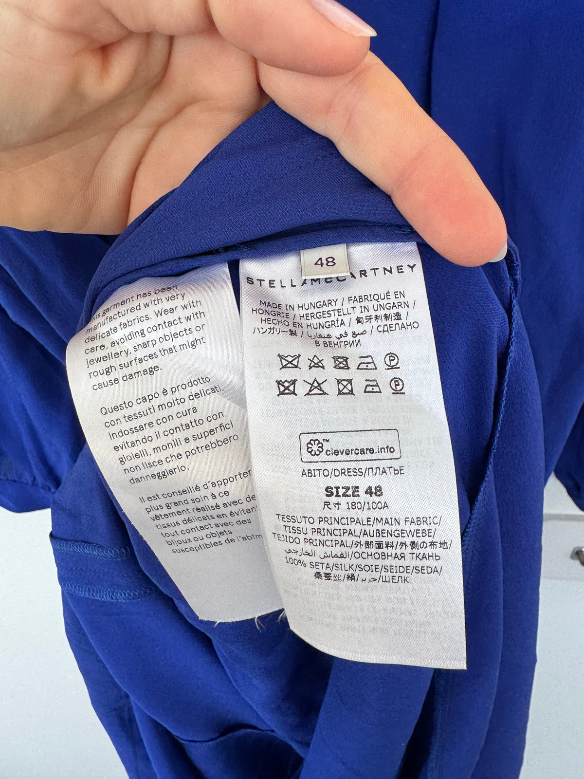 Stella McCartney Blue Dress - Size 48 (14-16)