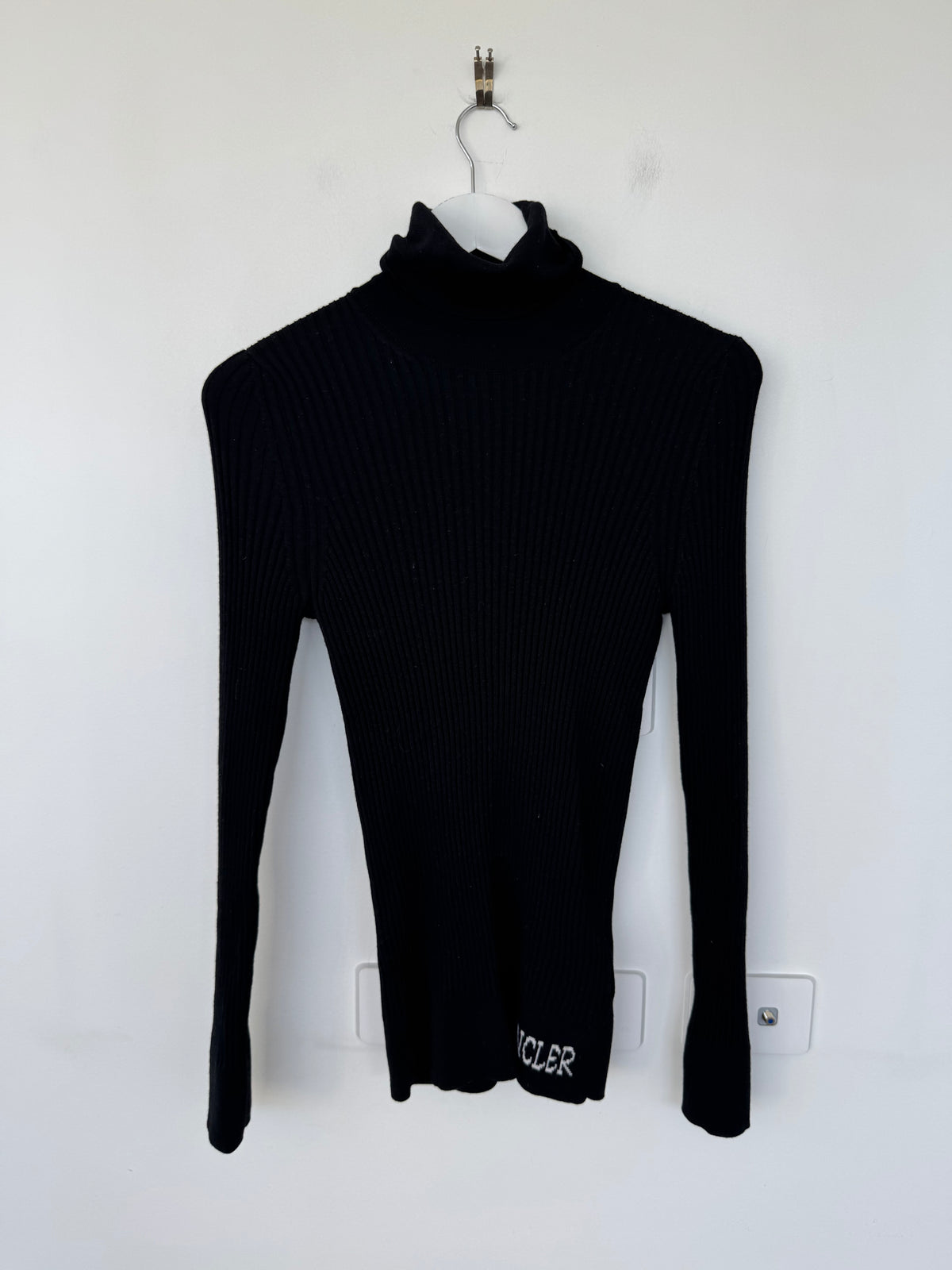 Moncler Black Turtleneck Knit - Size XL