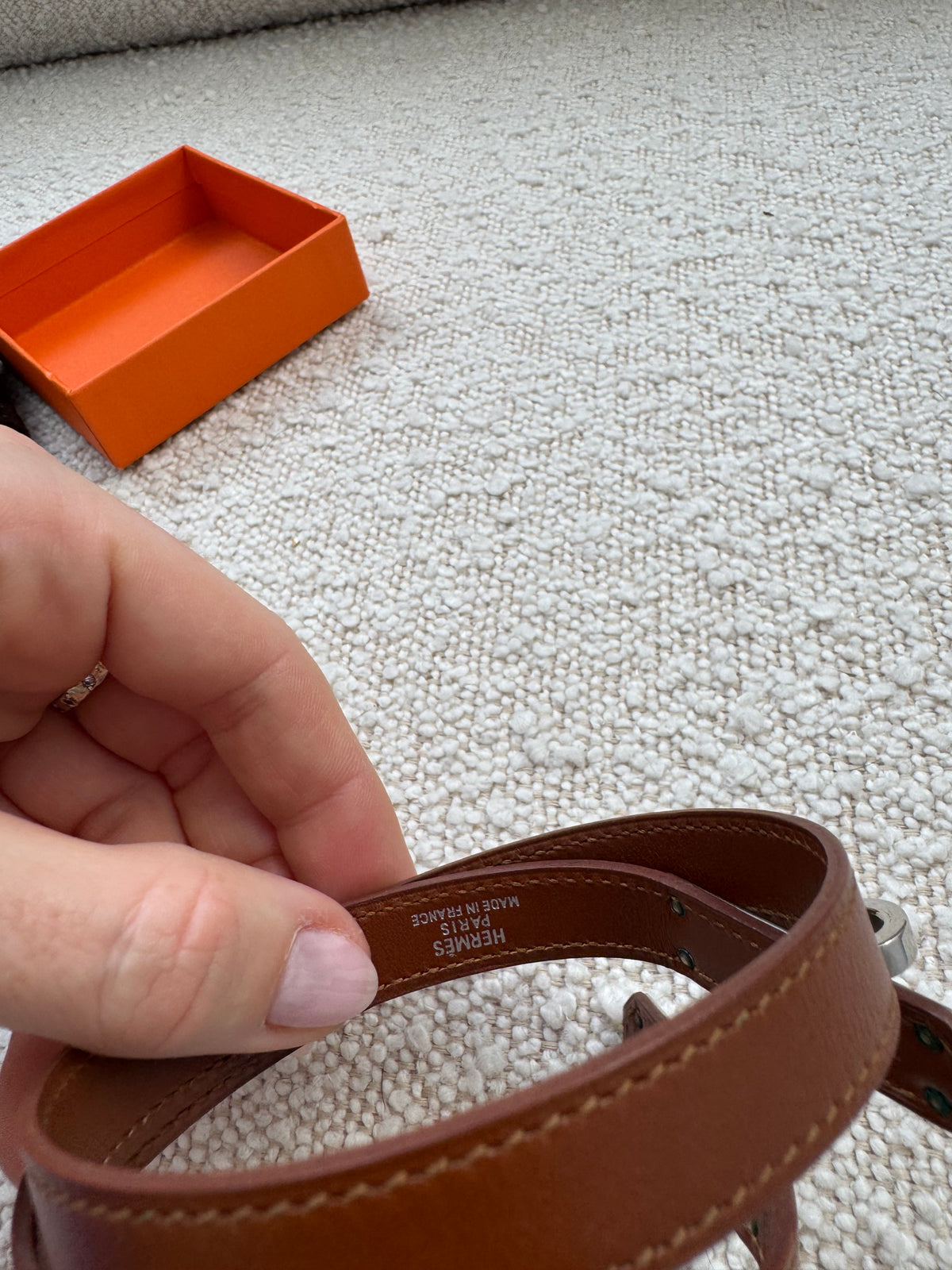 Hermes Leather Kelly Choker