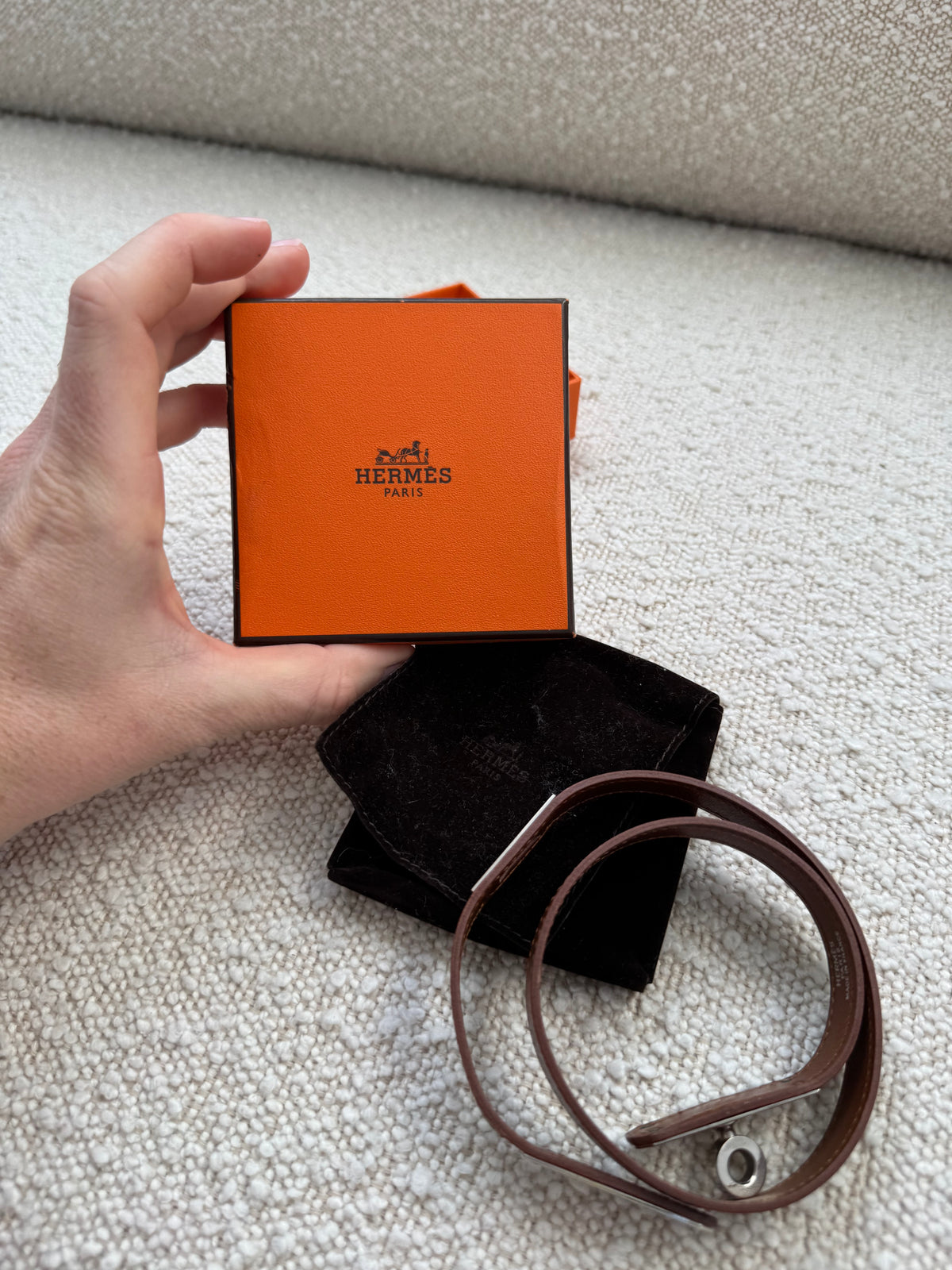 Hermes Leather Kelly Choker