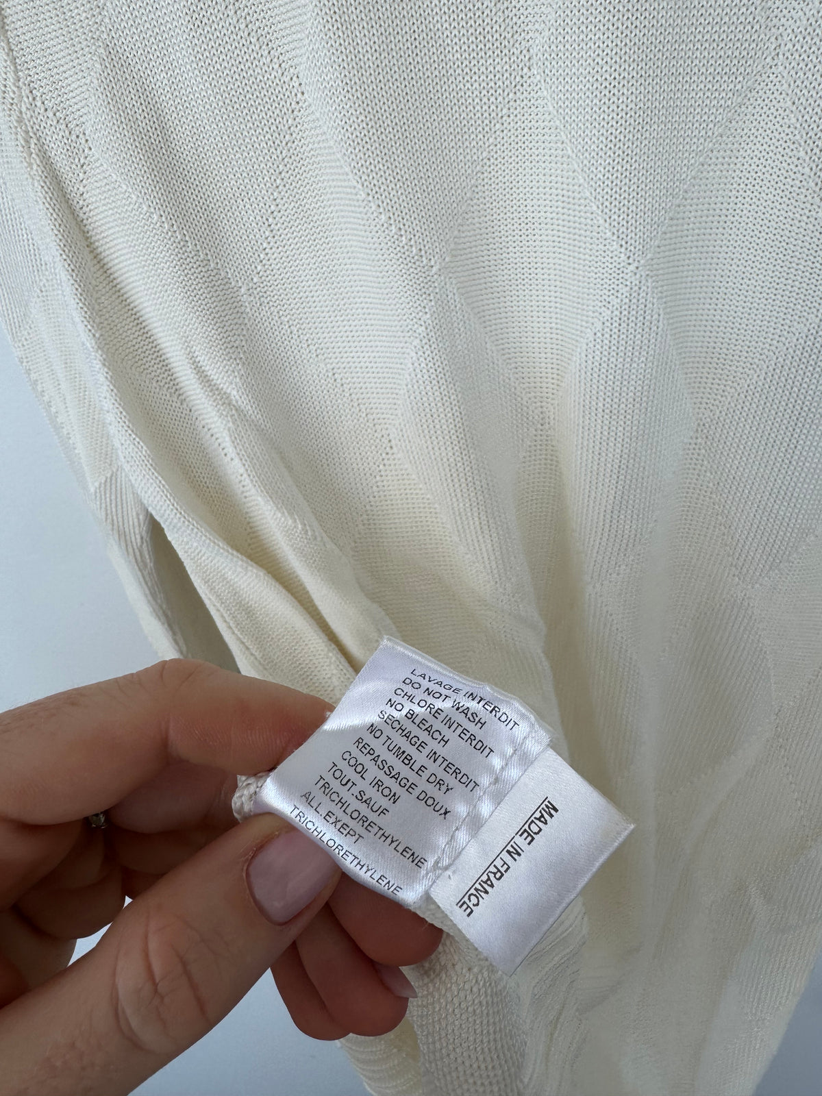 Balmain Cream Knit Jumper - Size 42 (12-14)