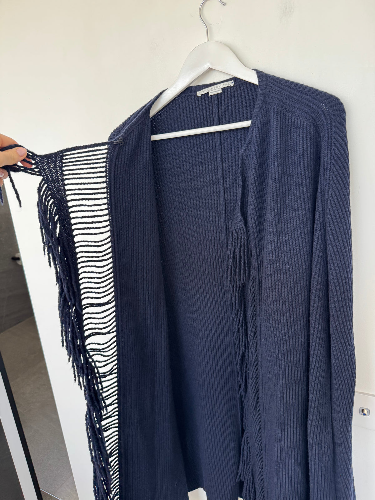 Stella McCartney Navy Fringe Cardigan - Size Medium