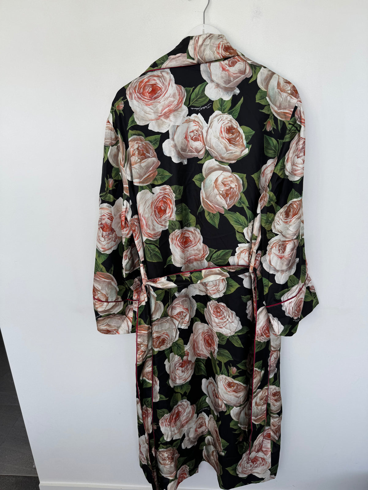 Dolce & Gabbana Rose Print Robe - Size 44 (14-16)